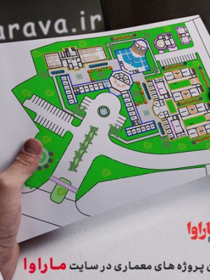 پلان معماری دبیرستان